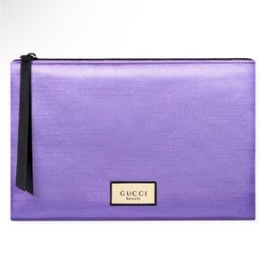 Gucci Beauty Purple Cosmetics Bag